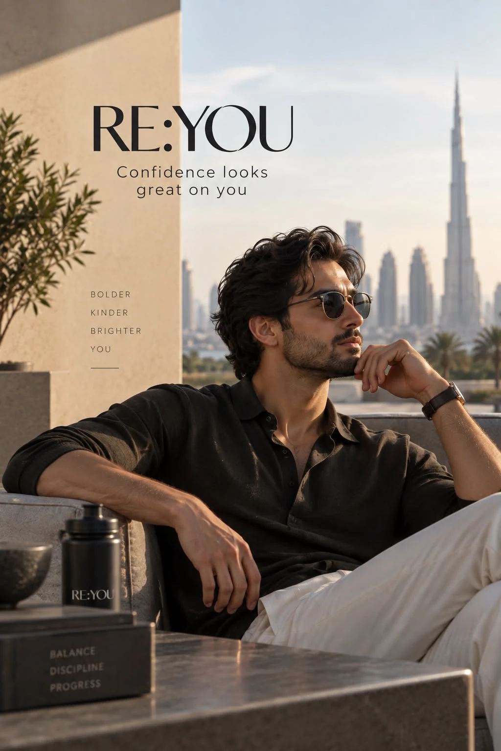 RE:YOU illustrative Dubai lifestyle campaign